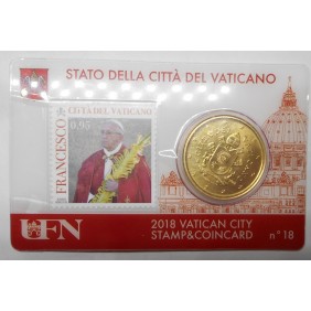 VATICANO 50 Euro Cent 2018...