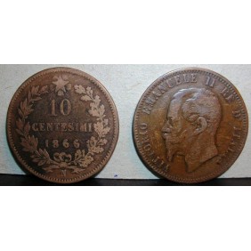 10 Centesimi 1866N