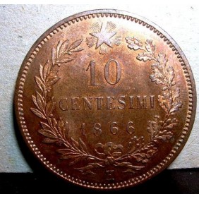 10 Centesimi 1866H