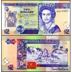 BELIZE 2 Dollars 2003