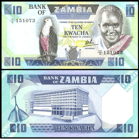 ZAMBIA 10 Kwacha 1980