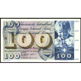 SWITZERLAND 100 Franken 1957