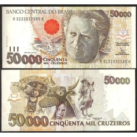 BRAZIL 50.000 Cruzeiros 1992