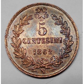 5 Centesimi 1862 N