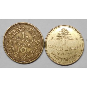 LEBANON 10 Piastres 1969