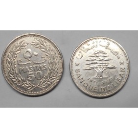 LEBANON 50 Piastres 1971