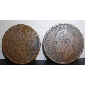 10 Centesimi 1866M