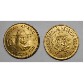 PERU 10 Soles 1979 Tupac Amaru