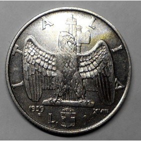 1 Lira 1939 XVIII M. FDC