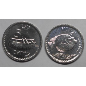 FIJI 5 Cents 2012 Nuga Roro