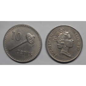 FIJI 10 Cents 1987