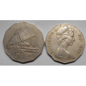 FIJI 50 Cents 1975