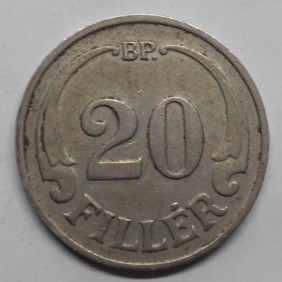 HUNGARY 20 Filler 1927 rare