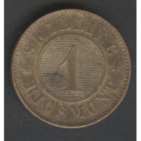 DENMARK 1 Skilling Rigsmont...