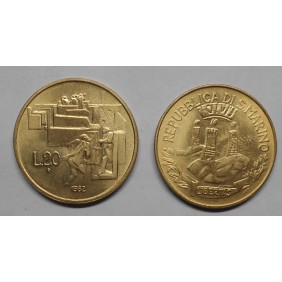 SAN MARINO 20 Lire 1982...