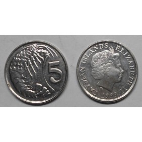 CAYMAN ISLANDS 5 Cents 1999