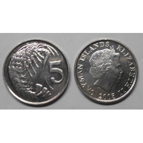 CAYMAN ISLANDS 5 Cents 2008