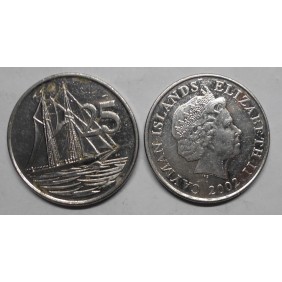 CAYMAN ISLANDS 25 Cents 2002