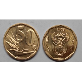 SOUTH AFRICA 50 Cents 2005