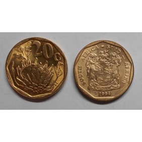 SOUTH AFRICA 20 Cents 1994