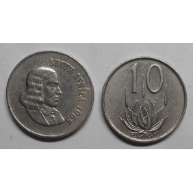 SOUTH AFRICA 10 Cents 1965...