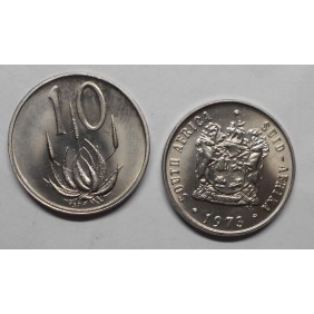 SOUTH AFRICA 10 Cents 1973