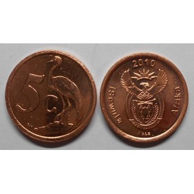 SOUTH AFRICA 5 Cents 2010