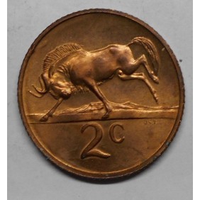 SOUTH AFRICA 2 Cents 1973