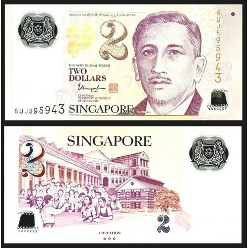 SINGAPORE 2 Dollars 2006...