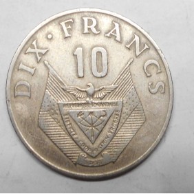 RWANDA 10 Francs 1974