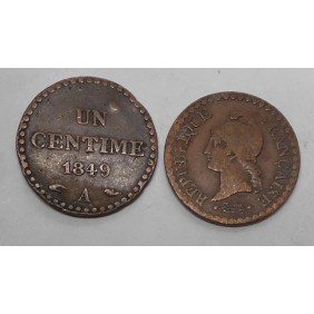 FRANCE 1 Centime 1849 A