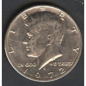 USA Half Dollar Kennedy 1972 D