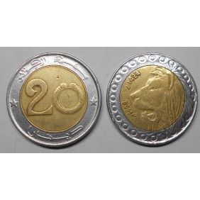 ALGERIA 20 Dinars 2004 Lion