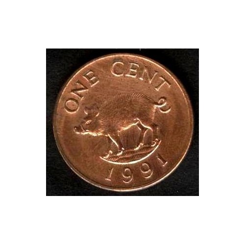 BERMUDA 1 Cent 1991