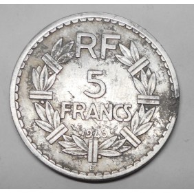 FRANCE 5 Francs 1945 B...