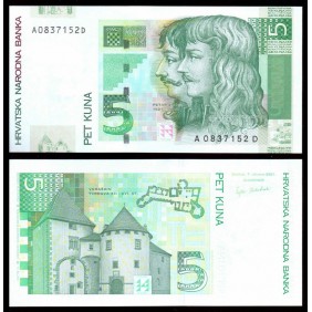 CROATIA 5 Kuna 2001