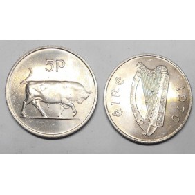 IRELAND 5 Pence 1970