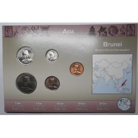 BRUNEI Set coins 2005/08