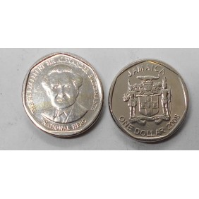 JAMAICA 1 Dollar 2008 Sir...