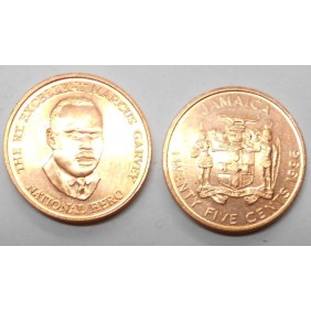 JAMAICA 25 Cents 1996 M....