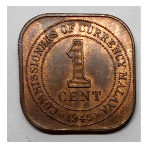 MALAYA 1 Cent 1945