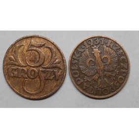 POLAND 5 Groszy 1931
