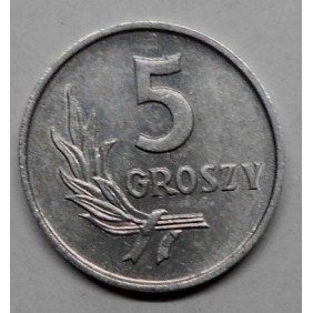 POLAND 5 Groszy 1958