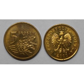 POLAND 5 Groszy 2000