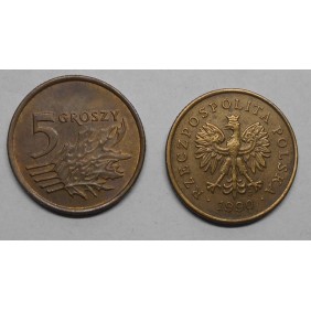 POLAND 5 Groszy 1990