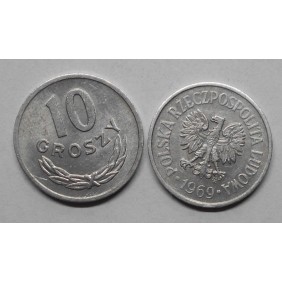 POLAND 10 Groszy 1969