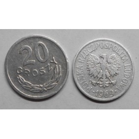 POLAND 20 Groszy 1969