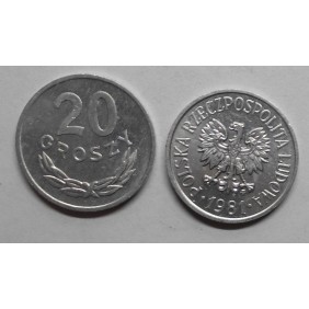 POLAND 20 Groszy 1981