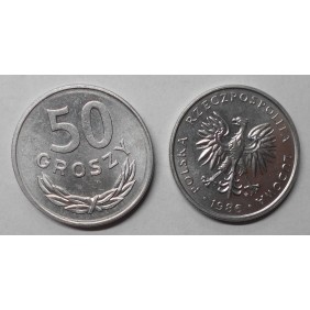 POLAND 50 Groszy 1986