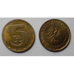 POLAND 5 Zlotych 1975